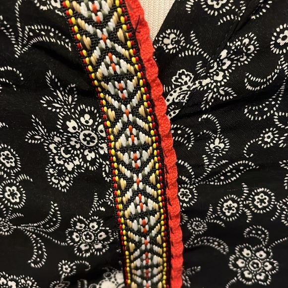 Anthropologie AKEMI + KIN Splitneck Ikat Tee - Picture 4 of 9